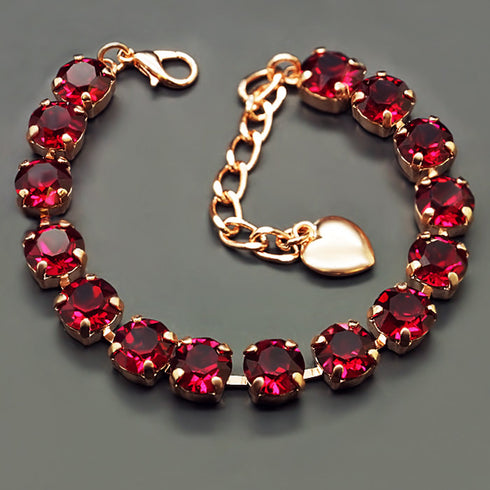 Aproce "Klasika (Ruby)" ar Swarovski™ kristāliem